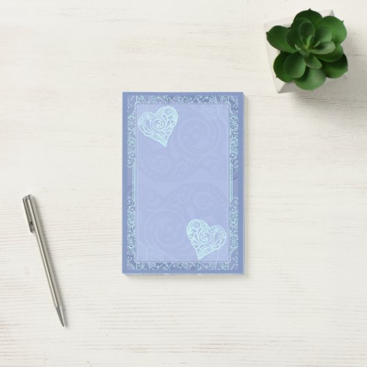  blauw en hart post-it® notes (Kantoor)