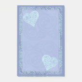  blauw en hart post-it® notes (Voorkant)