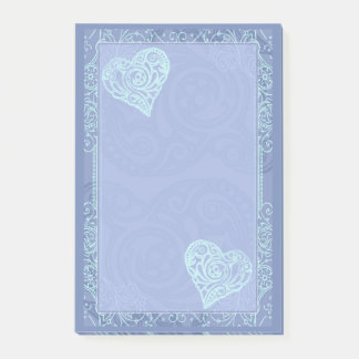  blauw en hart post-it® notes