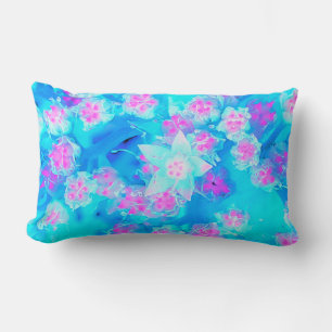 Blauw en heet roze succulent onderwater sedum kussen
