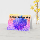 Blauw en Jose Hierro Kaart (Gele Bloem)