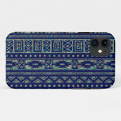Blauw en kleurrijk Geometrisch Patroon 2 Case-Mate iPhone Case (Achterkant (horizontaal))