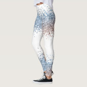 Blauw en koper leggings (Links)