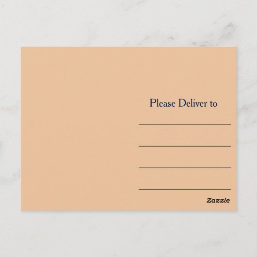 Blauw en Kopermarmer Dank u Briefkaart (Achterkant)