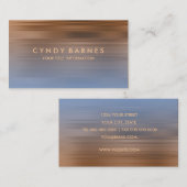 Blauw en koperstreep Visitekaartje (Voorkant / Achterkant)