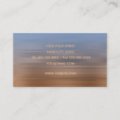 Blauw en koperstreep Visitekaartje (Achterkant)