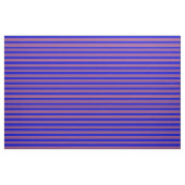 Blauw en koraal gekleurd Striped/Lined Pattern Stof (Fat Quarter)