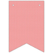 Blauw en Koraal Patronen Bruiloft Bunting Vlaggetjes (Tweede vlag)