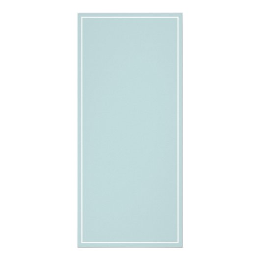 Blauw en koraal Vrouwelijke Logo prijslijst Menu (Achterkant)