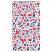 Blauw- en koraalpatroon klein cadeauzakje (Achterkant)