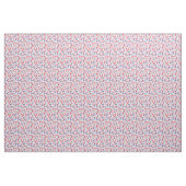 Blauw- en koraalpatroon stof (Yard (91,4 cm))