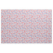 Blauw- en koraalpatroon stof (Fat Quarter)