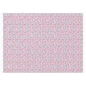 Blauw- en koraalpatroon tafelkleed (Voorkant (Horizontaal))