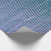 BLAUW EN LAVENDER FADED STRIPED GIFT WRAPPING CADEAUPAPIER (Hoek)