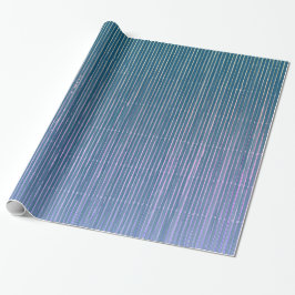 BLAUW EN LAVENDER FADED STRIPED GIFT WRAPPING CADEAUPAPIER