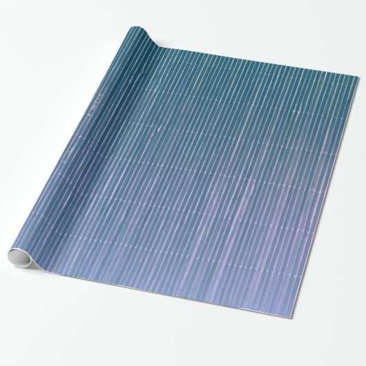 BLAUW EN LAVENDER FADED STRIPED GIFT WRAPPING CADEAUPAPIER (Uitgerold)