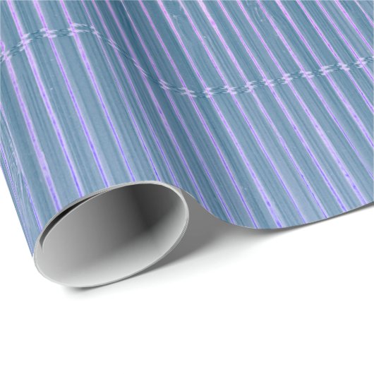 BLAUW EN LAVENDER FADED STRIPED GIFT WRAPPING CADEAUPAPIER (Rol Hoek)