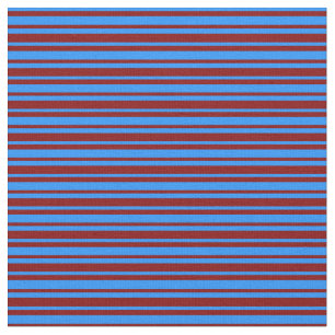 Blauw en lepel gekleurd Striped/Lined Pattern Stof