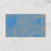 Blauw en licht bruin visitekaartje (Achterkant)