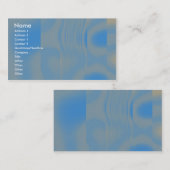 Blauw en licht bruin visitekaartje (Voorkant / Achterkant)