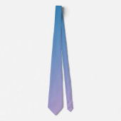 Blauw en licht roze gradiënt ombré stropdas (Voorkant)