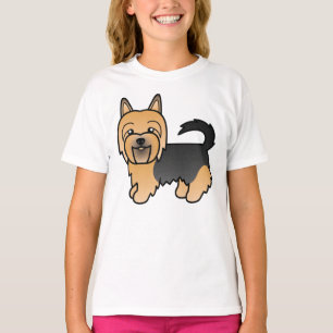 Blauw en lichtbruine Australische Terrier Schattig T-shirt