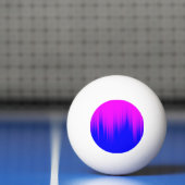 Blauw en magenta Streaks Patroon Pingpongbal (Net)