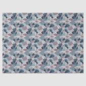 Blauw en Mauve Abstract Terrazzo Design Tissuepapier (Voorkant)
