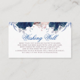 Blauw en mauve wensput informatiekaartje