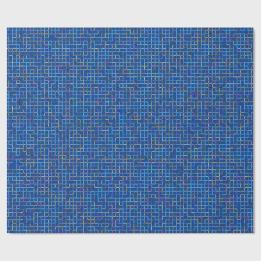 Blauw en meer cadeaupapier (Vlak)