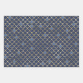 Blauw en Metallic Goud Zeemeermin Thema Gifts Favo Inpakpapier Vel (Voorkant 3)