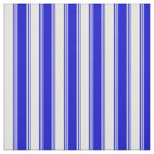 Blauw en Mint Cream Striped/Lined Pattern Stof (Swatch)