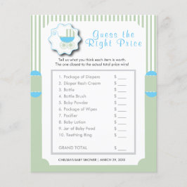 Blauw en Mint Green Buggy - Prijs Flyer