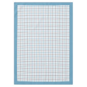 Blauw en Navy Gingham Tafelkleed Keuken of Patio (Voorkant)