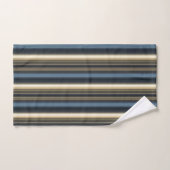 Blauw en neutraal tonen Verticaal stripe patroon Bad Handdoek (Handdoek)