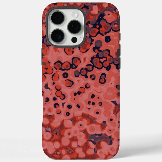 blauw en oranje abstract Case-Mate iPhone case (Achterkant)