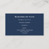 Blauw en Oranje Abstract Visitekaartje (Achterkant)