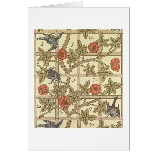 Blauw en oranje achtergrond ontwerp, 1864 (Voorkant)