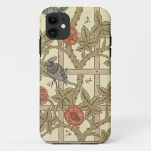 Blauw en oranje achtergrond ontwerp, 1864 iPhone 11 hoesje