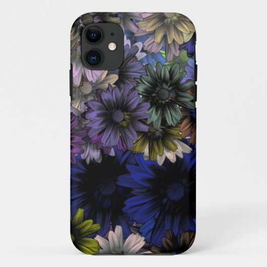 Blauw en oranje bloem Case-Mate iPhone case (Achterkant)
