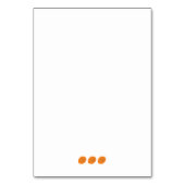 Blauw en Oranje citroenpatroon Speels fruitthema Kaart (Achterkant)