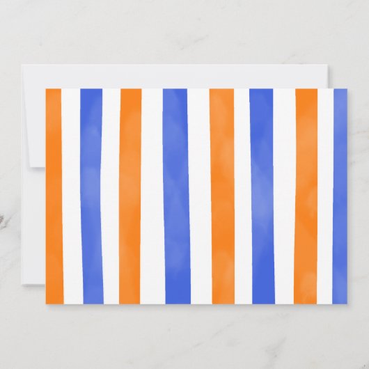 Blauw en Oranje Dart Pistool Foto Kaart (Achterkant)