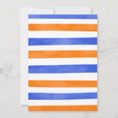 Blauw en Oranje Dart Pistool Kaart (Achterkant)