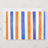 Blauw en Oranje Dart Pistool Verjaardagsfoto Kaart (Achterkant)