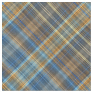 Blauw en oranje gelid stof