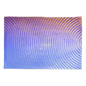 Blauw en oranje geluidsgolven patroon kussensloop (Achterkant)