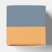 Blauw en oranje gestreept bedankdoosjes (Bovenkant)