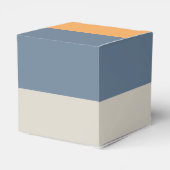 Blauw en oranje gestreept bedankdoosjes (Achterkant)