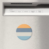 Blauw en Oranje gestreept Magneet (Insitu (Vaatwasser))
