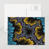 Blauw en Oranje koraal Briefkaart (Voorkant / Achterkant)